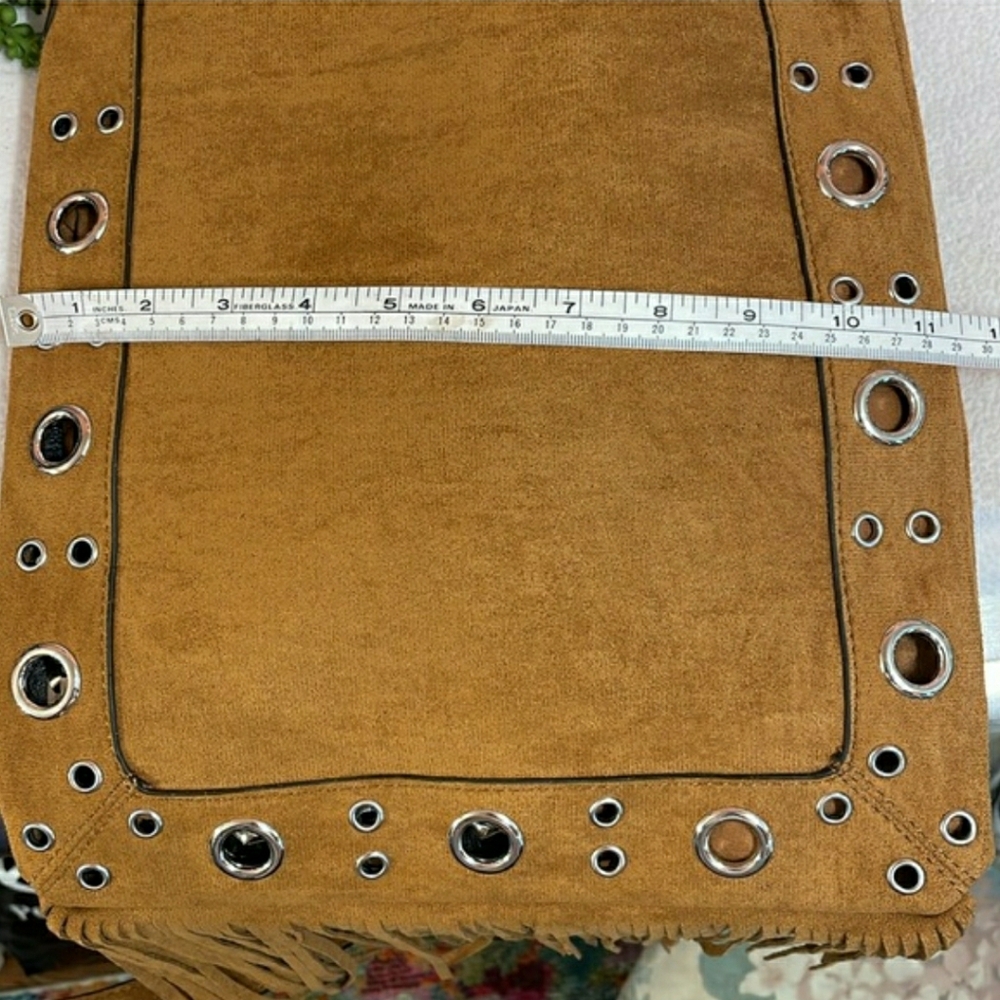 Boho Fringe Shoulder Bag w/ Silver Studs & Grommets (3 Colors Available) NWT! - Picture 5 of 6